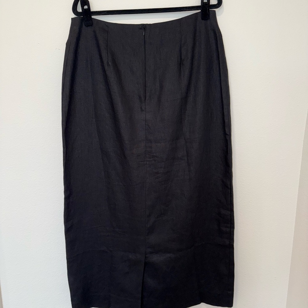 Reformation Britt Linen Skirt Black - Size 10, NWT - Picture 4 of 5